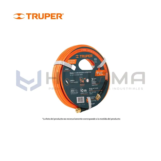 Manguera de PVC para Compresora 5 m x 3/8" Truper 10892