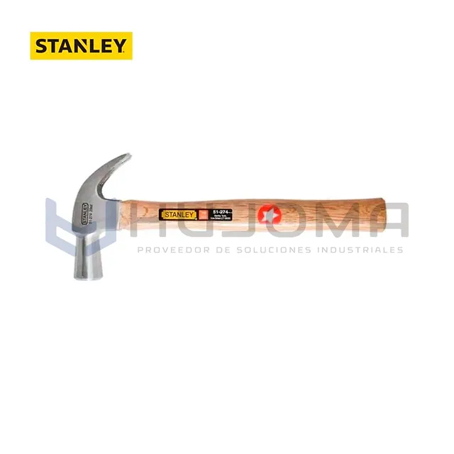 Martillo de Uña Mango de Madera 20 oz Stanley 51-274