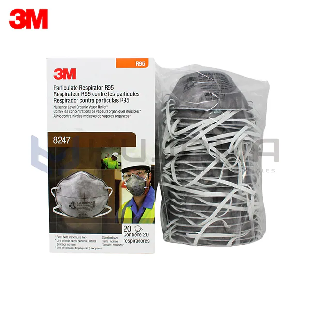 Mascarilla R95 3M 8247 Carbón Activado