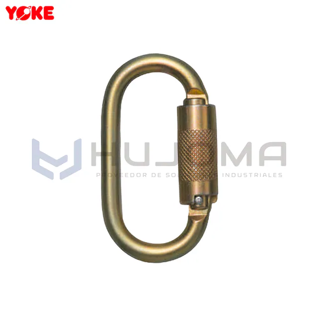 Mosquetón de Acero Triple Seguro 14 mm Yoke N-244G-TR