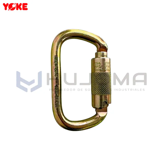 Mosquetón de Acero Triple Seguro 17 mm Yoke N-267G-TR