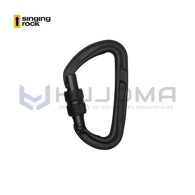 Mosquetón de Rosca Colt Screw Negro Singing Rock K0112BB00