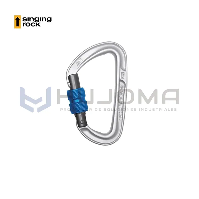 Mosquetón de Rosca Colt Screw Plata Singing Rock K0112EE00
