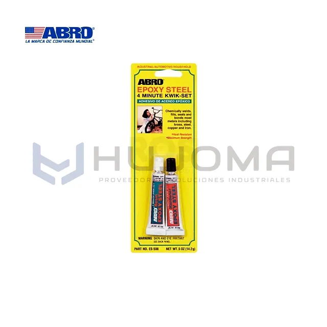 Pegamento Epóxico Acero 4 Minutos 14.2 g Abro ES-508