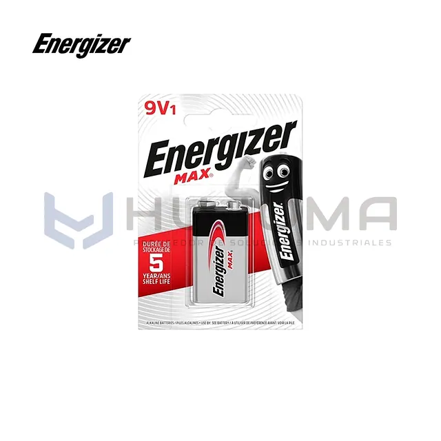 Pila Alcalina Energizer Max 9V