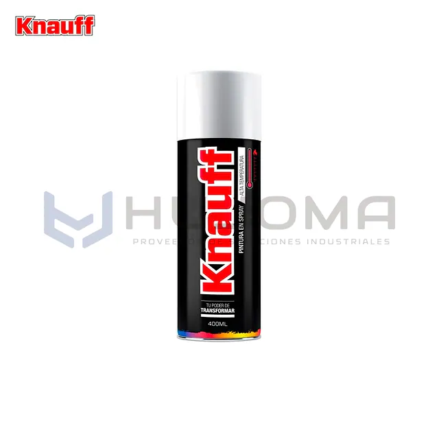 Pintura Spray Alta Temperatura Blanco Brillante Knauff #1602