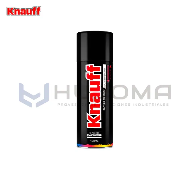 Pintura Spray Alta Temperatura Negro Mate Knauff #1600