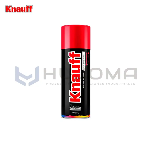 Pintura Spray Alta Temperatura Rojo Brillante Knauff #1603