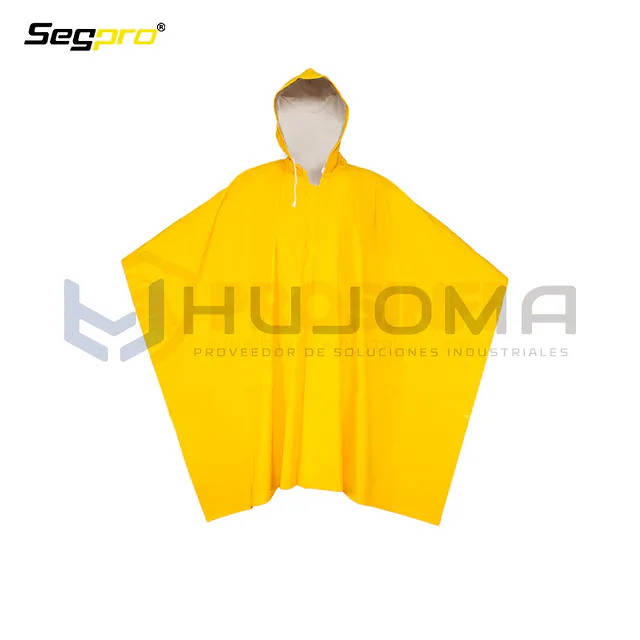 Poncho de PVC para Lluvia 0.32 mm Amarillo Segpro PPVCP-AMA