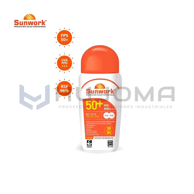 Protector Solar Sunwork de 120ml FPS50+