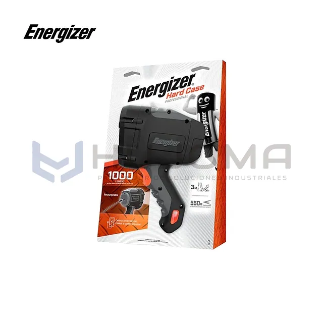 Reflector LED Recargable Energizer Hard Case Profesional 1000 Lumens