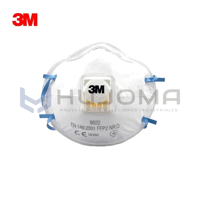 Respirador Desechable 3M 8822 PFF2 con Válvula Cool Flow
