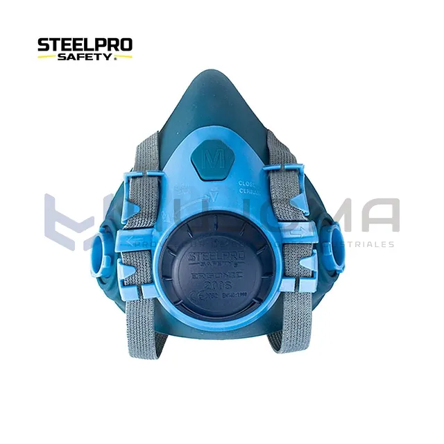 Respirador Ergonic 200S Medio Rostro Silicona Steelpro