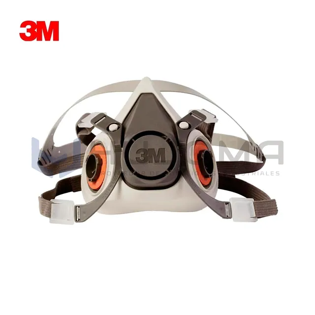 Respirador Media Cara 3M 6200 Talla M