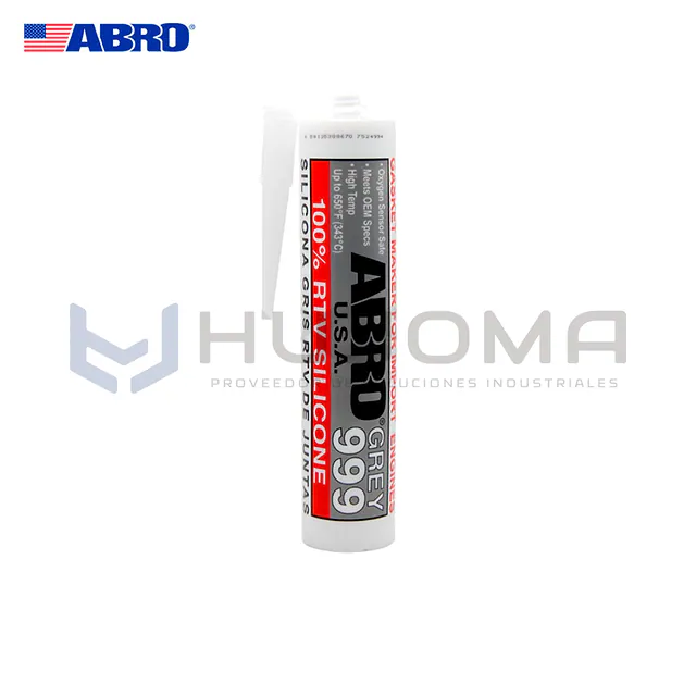 Silicona Automotriz Gris 999 9-AB 10oz Chino Abro