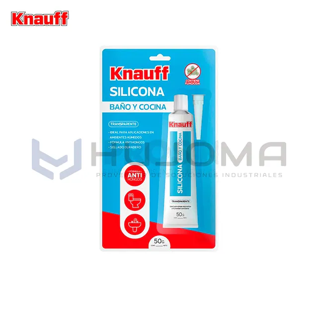 Silicona para Baño y Cocina Transparente 50g Knauff