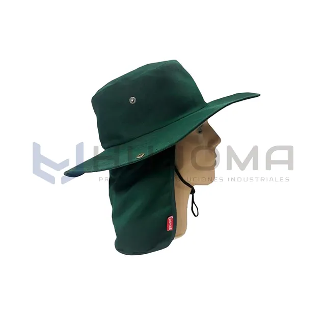 Sombrero Safari con Tapasol Verde
