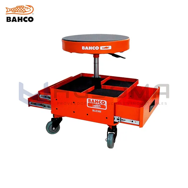 Taburete de Taller con Cajones y Altura Regulable Bahco BLE300