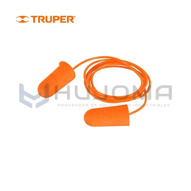 Tapón auditivo desechable con cordón 30 dB NRR Truper 14223
