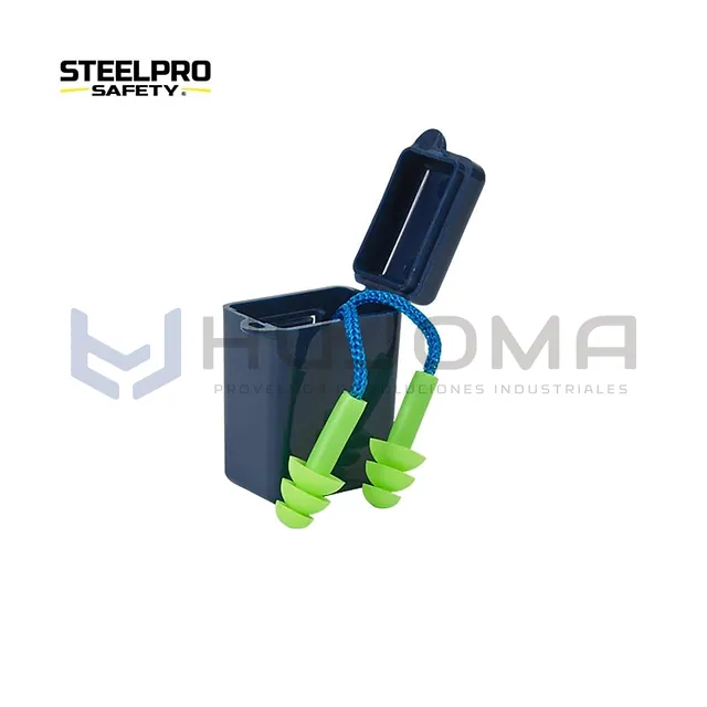 Tapón auditivo reutilizable EP-T06C 26 dB con estuche Steelpro