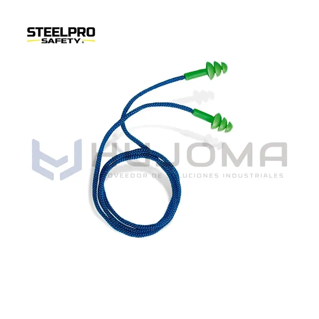Tapón auditivo reutilizable EP-T06C 26 dB en bolsa Steelpro