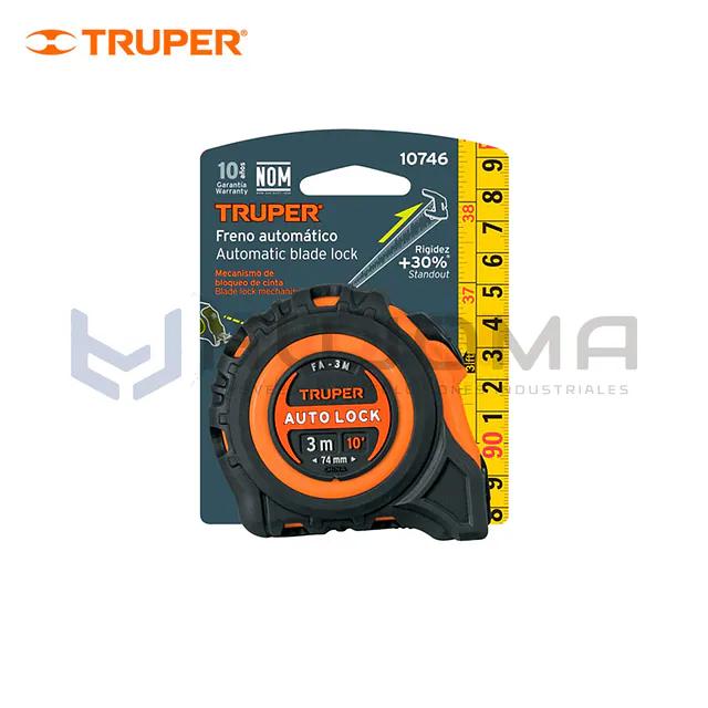 Wincha Auto-Lock 3 m Truper 10746