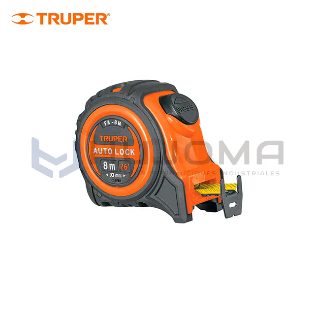 Wincha Auto-Lock 8 m Truper 10749