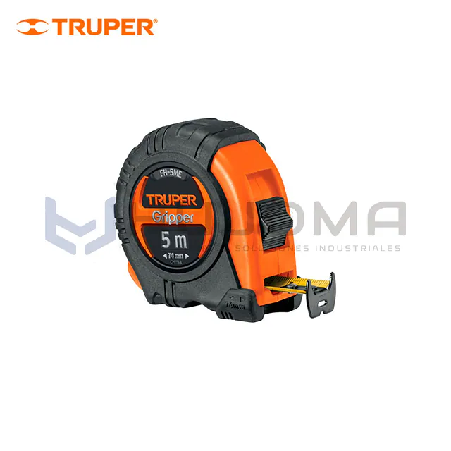Wincha Gripper Graduación Métrica 5 m Truper 15388