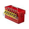 Caja de Bloqueo Grupal Roja Steelpro 2
