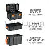 Caja de Herramientas 19"x25" 3 en 1 con Ruedas Truper 102644 2
