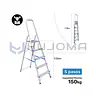 Escalera Banqueta Economic 5 Pasos (EAB150-5IA) American Bull 2