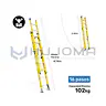 Escalera Telescópica de Fibra 16 Pasos (FTT102-16II) American Bull 2