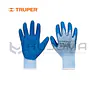Guantes de poliéster palma de látex talla M Truper GU-412 (15266) 1