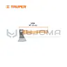 Hacha europea 600 g, mango hickory 14" Truper 14954 1
