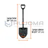 Lampa cuchara Perú con mango de fibra de vidrio Truper PC-PEF 2