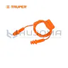 Tapón auditivo reutilizable con cordón triple falange Truper 14225 1